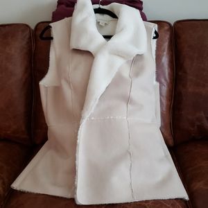 Faux Suede, Sherpa Lined Vest